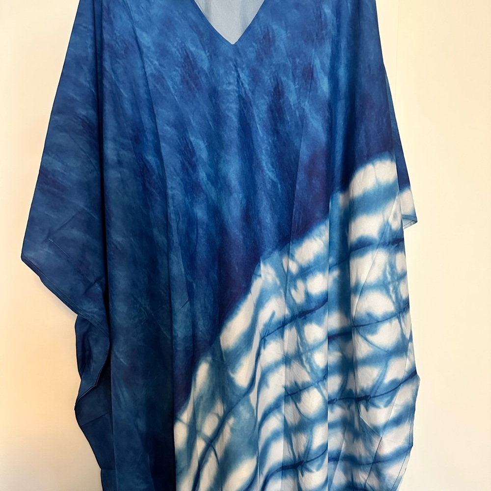 Blue Tie-Dye Kaftan